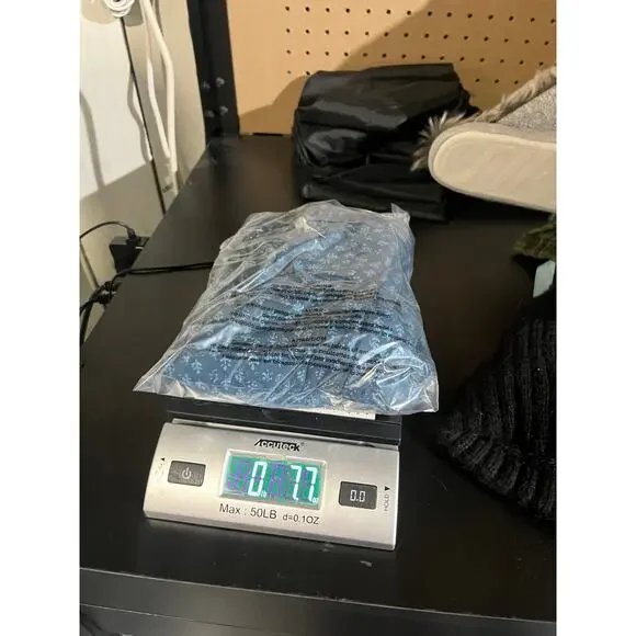 Peruvian Connection Women's Teal Blue Pima Cotton Dress Pockets 3/4 Sleeve Large - Picture 9 of 9